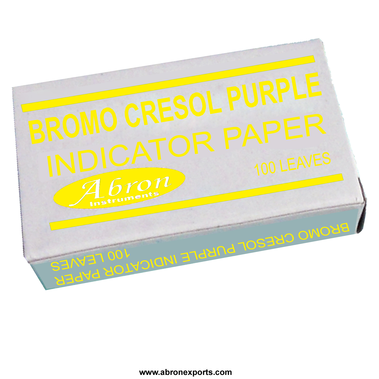 Bromo cresol purple pH indicator paper 100 lvs 5 Meter Roll abron IP-1121R